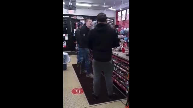 Racist gets taught a lesson